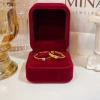 Nhẫn cặp đôi bạc khắc tên tình yêu nam nữ - xi kim, vàng tây | MINA JEWELRY 9