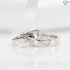 Nhẫn cặp đôi bạc thật trái tim ghép khắc tên TNJ - Giá ưu đãi 589.000đ 2