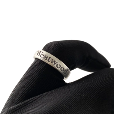 Nhẫn Cặp Đôi Vivienne Westwood Đơn Giản, Chống Dị Ứng, Có Thể Giặt, Bạc Thoáng Mát - 253k 2