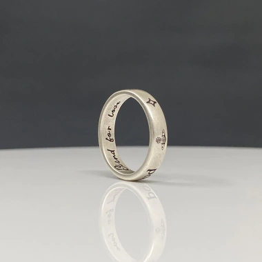 Nhẫn Cặp Đôi Vivienne Westwood Đơn Giản, Chống Dị Ứng, Có Thể Giặt, Bạc Thoáng Mát - 253k 3