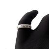 Nhẫn Cặp Đôi Vivienne Westwood Đơn Giản, Chống Dị Ứng, Có Thể Giặt, Bạc Thoáng Mát - 253k 7