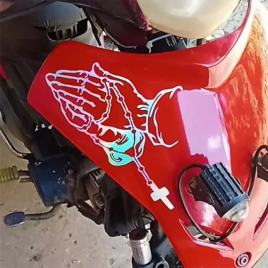 Nhãn dán ba chiều DIOS POR DELANTE Decal phản quang thánh giá & Phật, chịu nước, dùng cho ô tô, xe máy 6 Nhãn dán ba chiều DIOS POR DELANTE Decal phản quang thánh giá & Phật, chịu nước, dùng cho ô tô, xe máy 6