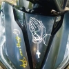 Nhãn dán ba chiều DIOS POR DELANTE Decal phản quang thánh giá & Phật, chịu nước, dùng cho ô tô, xe máy 8