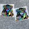 Nhãn dán ba chiều DIOS POR DELANTE Decal phản quang thánh giá & Phật, chịu nước, dùng cho ô tô, xe máy 13