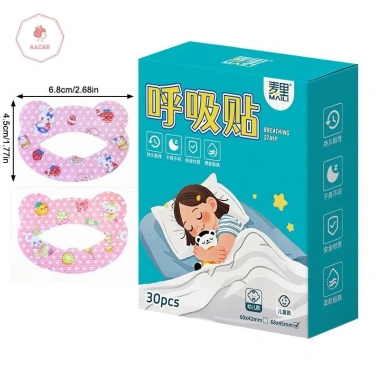 Nhãn dán chống ngáy hoạt hình AACAR 30 miếng - Miệng kín, giúp bé ngủ ngon, giảm ngáy 10