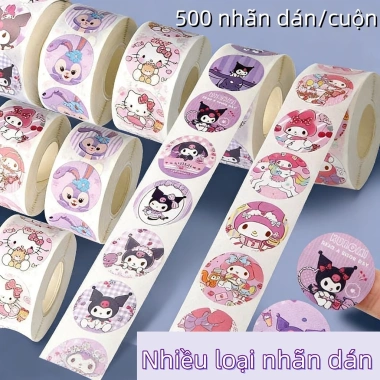 Nhãn Dán Cuộn Hình Hoạt Hình - Trang Trí Sổ Tay Trẻ Em Quà Tết Giá 14.310 VND