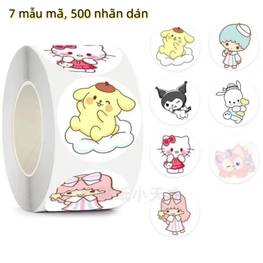 Nhãn Dán Cuộn Hình Hoạt Hình - Trang Trí Sổ Tay Trẻ Em Quà Tết Giá 14.310 VND