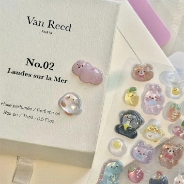 Nhãn dán dập nổi 3D Động vật đầy màu sắc – Bộ 8‑28, chống nước, trang trí vui nhộn cho trẻ em – Giá chỉ 44.317₫