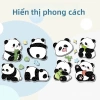 Nhãn dán gấu trúc phản quang ZPB9 – Cảnh báo an toàn cho xe hơi, xe máy, xe điện & hộp du lịch, thiết kế thời thượng 4
