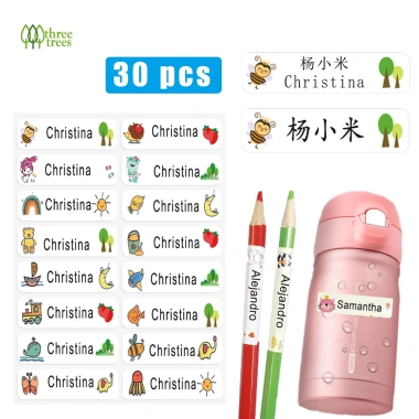 Nhãn dán tên tùy chỉnh trẻ em - Chống nước, móc chìa khóa, dùng cho chai nước, túi học, hành lý - Giá 28.080đ 10