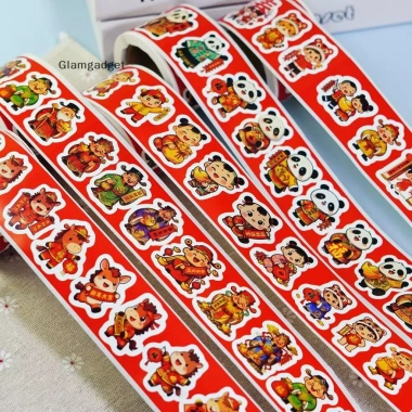 Nhãn Dán Tết Nguyên Đán 300 tờ - Hoạt Hình Ngựa Đỏ, Phong Bì Đỏ, 55.620 VND 4