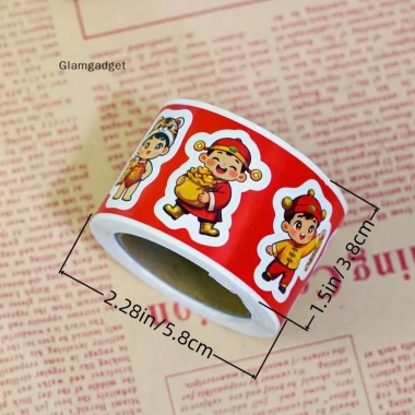 Nhãn Dán Tết Nguyên Đán 300 tờ - Hoạt Hình Ngựa Đỏ, Phong Bì Đỏ, 55.620 VND 5