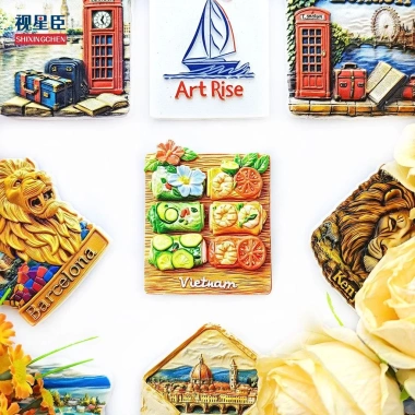 Nhãn dán tủ lạnh cuộn mùa xuân Việt Nam - Quà lưu niệm du lịch, quà tặng nội thất, từ tính 3D, 93.500₫ 3