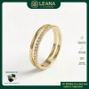 Nhẫn Dana phong cách nữ hai lớp Zirconia sang trọng, vàng óng ánh - Giá ưu đãi 427.900