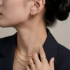 Nhẫn Dana phong cách nữ hai lớp Zirconia sang trọng, vàng óng ánh - Giá ưu đãi 427.900 5