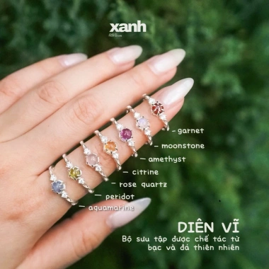 Nhẫn Diên Vĩ ngũ hành - Lấp lánh, thanh lịch, văn phòng Xanh Jewelry 598.000₫