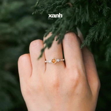 Nhẫn Diên Vĩ ngũ hành - Lấp lánh, thanh lịch, văn phòng Xanh Jewelry 598.000₫
