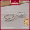 Nhẫn đôi bạc 925 DUYSON SILVER Love Knot - Nhẫn cặp nam nữ đính đá cao cấp 540k 2