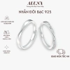 Nhẫn Đôi Bạc 925 Quà Tặng 8/3 - Cặp Tình Nhân Tối Giản Nam Trơn Nữ Đính Đá 549k