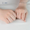 Nhẫn Đôi Bạc S925 Đá Đan Chéo Cao Cấp JENSY Seraphines NDARJ4.138 Nam Nữ 3