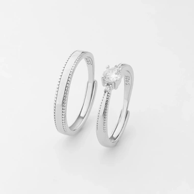 Nhẫn Đôi Bạc S925 Dreamsilver Mon Amour chỉnh size cặp đôi ND20 650k 3 Nhẫn Đôi Bạc S925 Dreamsilver Mon Amour chỉnh size cặp đôi ND20 650k 3