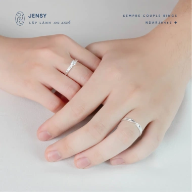 Nhẫn Đôi Bạc S925 JENSY Gắn Đá NDARJ8.463 - Nhẫn Cặp Tình Yêu Giá 723.000₫ 3