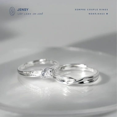 Nhẫn Đôi Bạc S925 JENSY Gắn Đá NDARJ8.463 - Nhẫn Cặp Tình Yêu Giá 723.000₫ 4