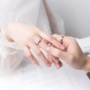 Nhẫn đôi bạc S925 LOVY đính đá CZ - Quà tặng 8/3 ý nghĩa cho người yêu, giá ưu đãi 800.000đ 5