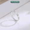 Nhẫn Đôi Bạc TLEE Đeo Nam Nữ Thiết Kế Xoắn Bóng, Đính Đá Tình Yêu - Giá Ưu Đãi 880k 4