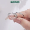 Nhẫn Đôi Bạc TLEE Đeo Nam Nữ Thiết Kế Xoắn Bóng, Đính Đá Tình Yêu - Giá Ưu Đãi 880k 5