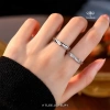 Nhẫn đôi bạc TLEE - Sóng đá kết nối, đính đá sang trọng, giảm còn 800.000 VND 8