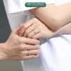 Nhẫn đôi bạc TLEE Starlight Love ánh sao lấp lánh freesize nam nữ giá ưu đãi 880.000 VND 9