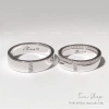 Nhẫn đôi bạc TUNA SILVER tùy chỉnh, khắc chữ và tên, gắn đá - Giá 650.000₫