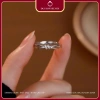 Nhẫn đôi bạc Ý 925 Nam Nữ Knot Duyson Silver - Đính đá, chỉnh cỡ, giá ưu đãi 340k 4