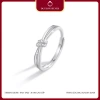 Nhẫn đôi bạc Ý 925 Nam Nữ Knot Duyson Silver - Đính đá, chỉnh cỡ, giá ưu đãi 340k 10