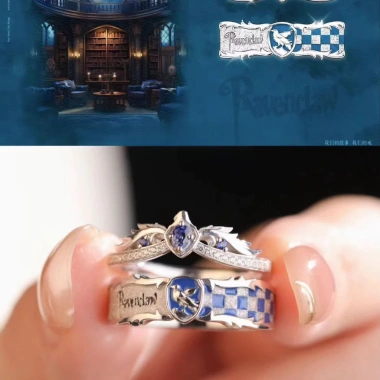 Nhẫn đôi Harry Potter Ravenclaw Hạc - Cosplay Anime, Size chỉnh, Giá 62,150₫