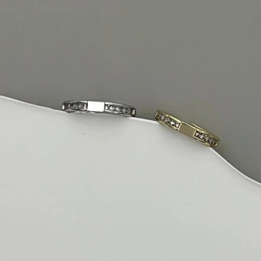 Nhẫn Đôi Khắc Chữ Vivienne Westwood Đính Kim Cương Tháo Rời Thời Trang Cặp Đôi 140k