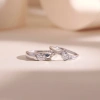 Nhẫn đôi nam nữ bạc xi bạch kim đá Moissanite GRA LAVESTA KC66 - 1.815.000đ 3