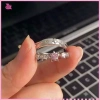 Nhẫn đôi ngôi sao zircon Eshylala - Điều chỉnh size, Quà Valentine siêu xinh 35.750 VND
