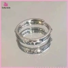 Nhẫn đôi ngôi sao zircon Eshylala - Điều chỉnh size, Quà Valentine siêu xinh 35.750 VND 4