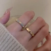 Nhẫn đôi thiết kế mở họa tiết tình yêu sang trọng thời thượng quà tặng 9