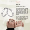 Nhẫn đôi tình yêu MATERA bạc S999 - Điêu khắc Sông Băng vĩnh cửu MNH09 giảm 785k 4