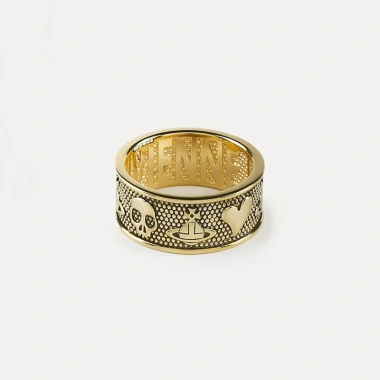 Nhẫn Đôi Viviane Westwood Khắc Đầu Lâu - Thiết Kế Sang Trọng, Giá Ưu Đãi 330k