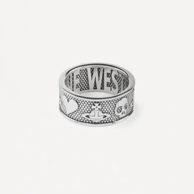 Nhẫn Đôi Viviane Westwood Khắc Đầu Lâu - Thiết Kế Sang Trọng, Giá Ưu Đãi 330k