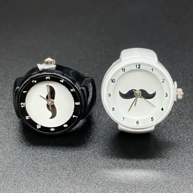 Nhẫn đồng hồ trắng đen thời trang đơn giản cho nam nữ - Giá giảm tới 139.828₫ 2