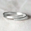 Nhẫn hai lớp TRUST GOD cho nam và nữ - Trang sức điều chỉnh, giảm giá 20% chỉ 40.700₫ 5