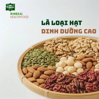 Nhân hạt bí xanh Ấn Độ RIN REAL - Hạt bí rang tách vỏ, dinh dưỡng, ăn kiêng giảm cân, chỉ 65k (giá gốc 83.2k)