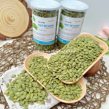 Nhân hạt bí xanh ngon sấy chín hoặc sống, ăn liền, làm sữa, xuất hóa đơn công ty, chỉ 23.999 VND
