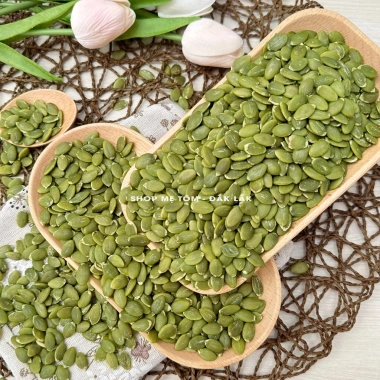 Nhân hạt bí xanh ngon sấy chín hoặc sống, ăn liền, làm sữa, xuất hóa đơn công ty, chỉ 23.999 VND