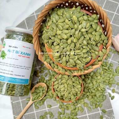 Nhân hạt bí xanh ngon sấy chín hoặc sống, ăn liền, làm sữa, xuất hóa đơn công ty, chỉ 23.999 VND